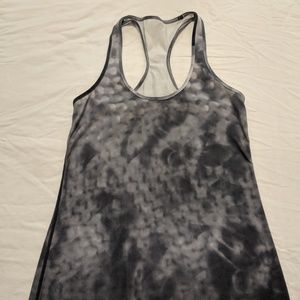Lululemon athletica charcoal print racer back tank